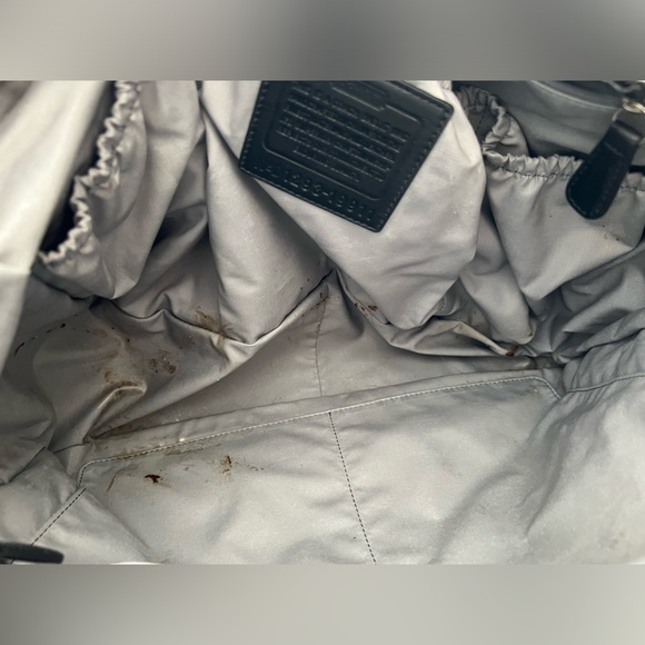 COACH Diaper Bag w / Dust Bag & Changing Mat!! Vintage!!(Rare!!) - Picture 9 of 12